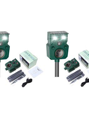 2026 New Solar Ultrasonic Animal Repellent for Yard IP65, Animal Repeller, Ultra